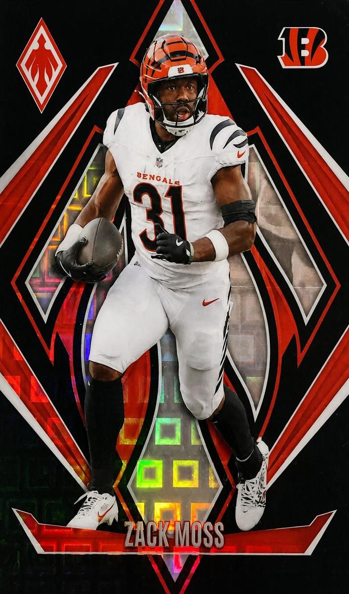2024 Panini Phoenix Football Black Pandora Zack Moss #148