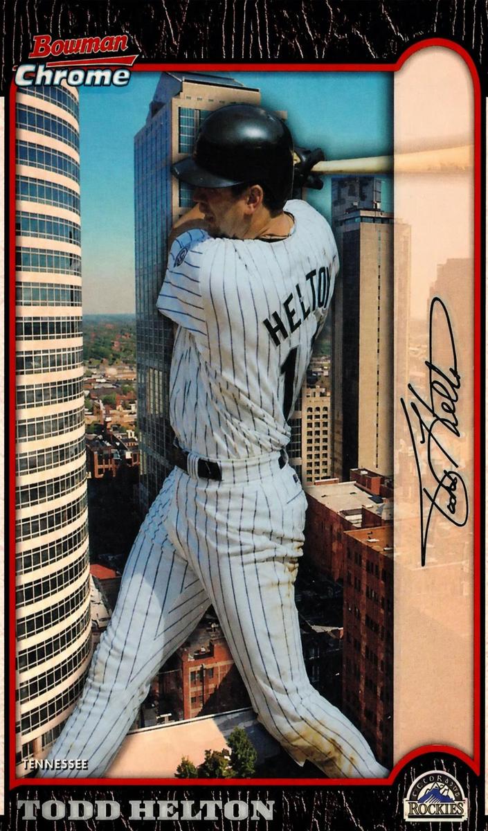 1999 Bowman Chrome Baseball International Refractor Todd Helton #235