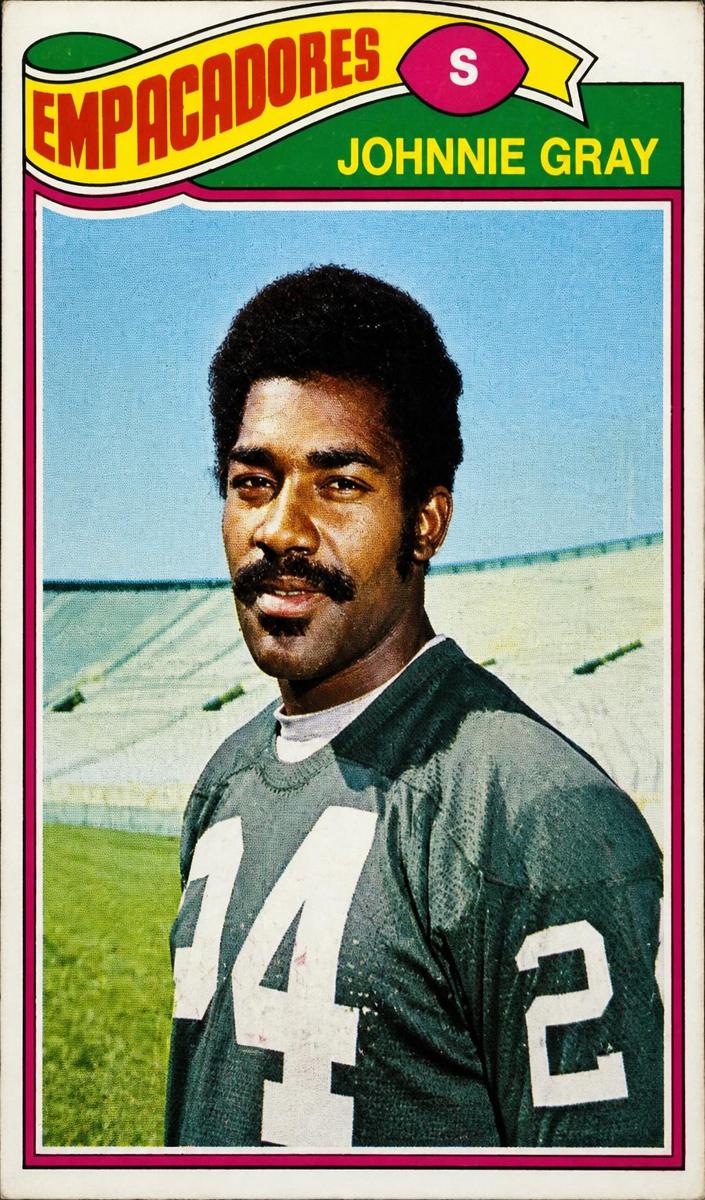 1977 Topps Mexican Football Johnnie Gray #471