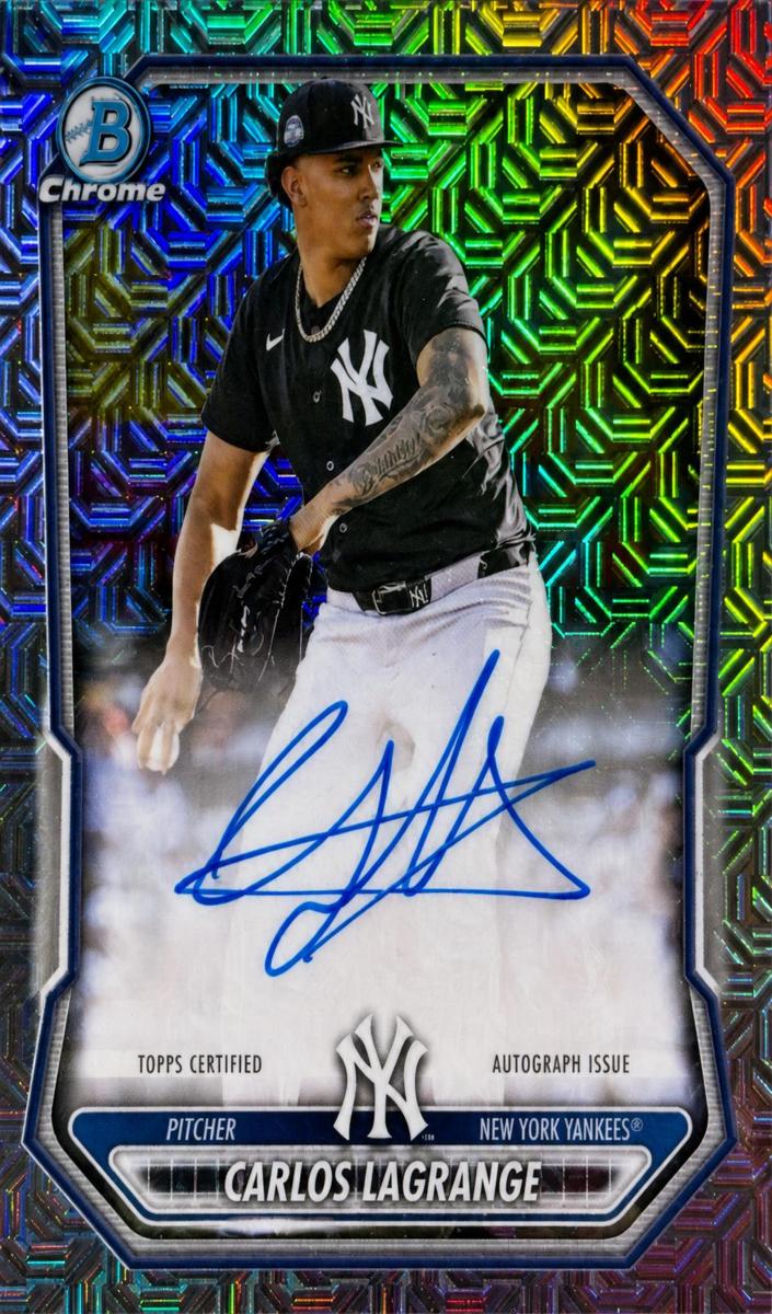 2026 Bowman Mega Box Baseball Carlos Lagrange #BMA-CL RAW Ungraded