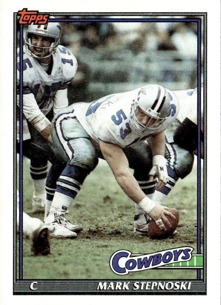 1991 Topps Football Mark Stepnoski #356 PSA 10