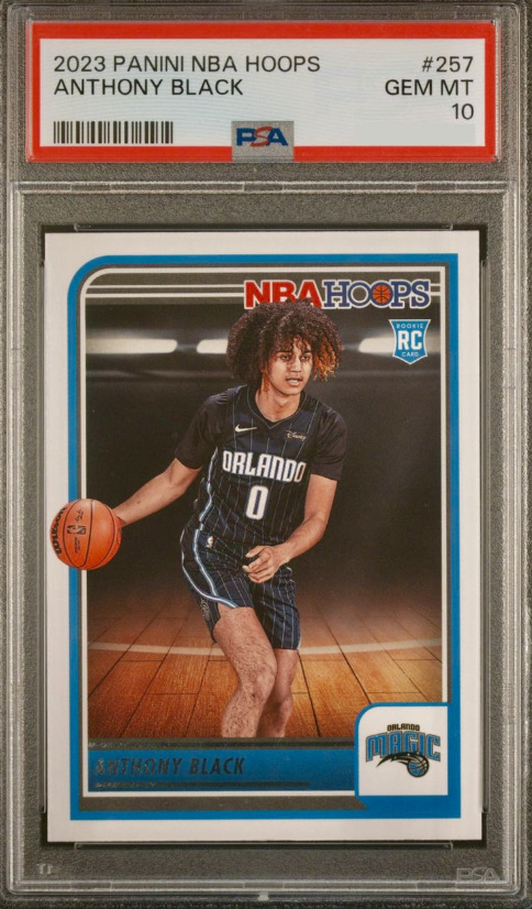 2023 Panini Hoops Basketball Anthony Black #257 PSA 9